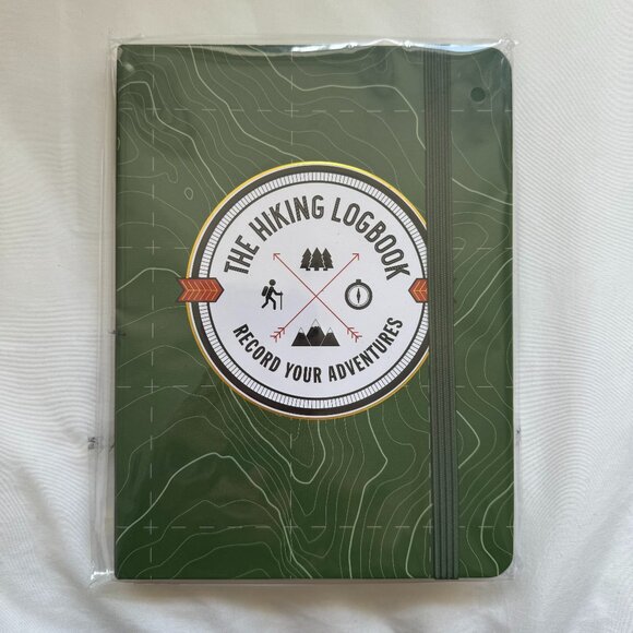 NWT, The Hiking Logbook: Record Your Adventures, Peter Pauper Press, Green - Picture 2 of 11